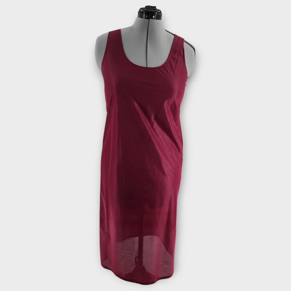 Betsy's Things Dress Women's 12p Midi Burgundy Lace Sheer Fairy Goth Whimsy VTG - Picture 3 of 8